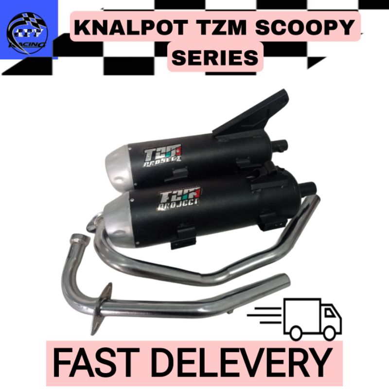 knalpot tzm fulset scoopy all variant suara bas adem
