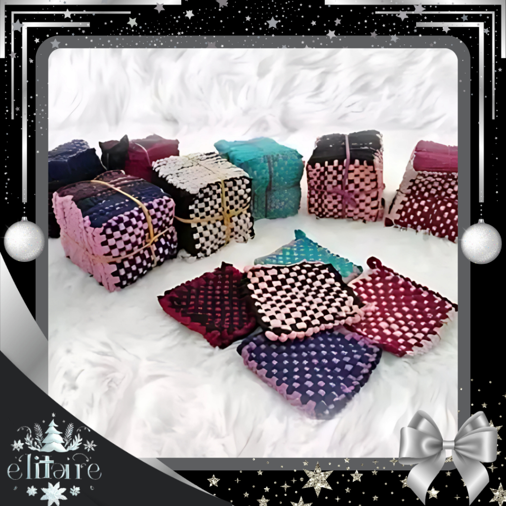 ELITAIRE Cempal Anyam Tatakan Panci / Cempal Pegangan Panci / Cempal Tatakan Panci Panas / Pegangan 