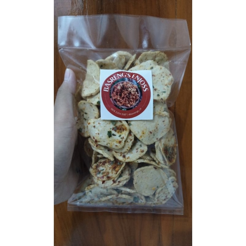 

Basreng iris gurih pedas 250g