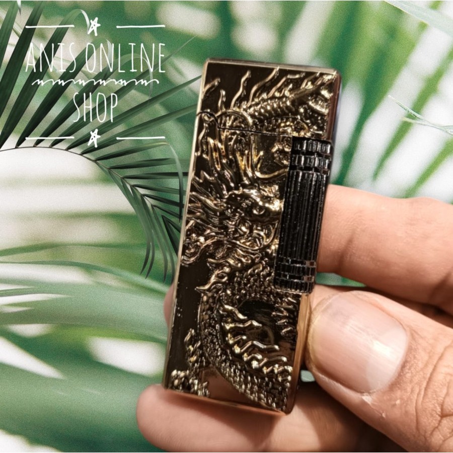 Korek Api Gas Motif Naga Motif Timbul Mancis Unik