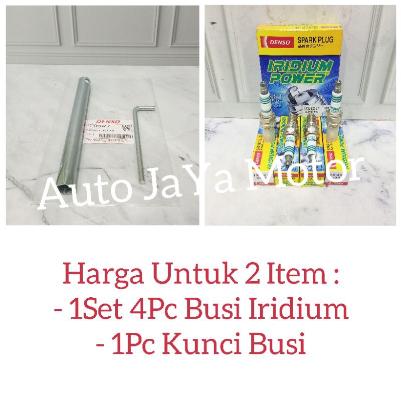 Busi Iridium + Kunci Busi Avanza Xenia VVTI 2006-2011 Original 1Set