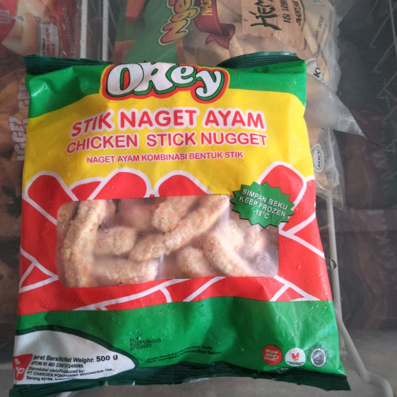 

Stik naget ayam OKEY Stick Chicken Nugget 500g Olahan Makanan Beku Lezat