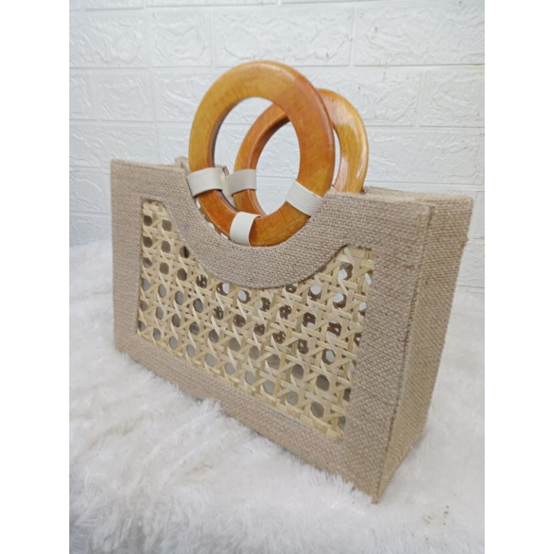 TAS ETNIK TAS GONI ANYAMAN BAMBU TAS HAMPERS TAS SOUVENIR