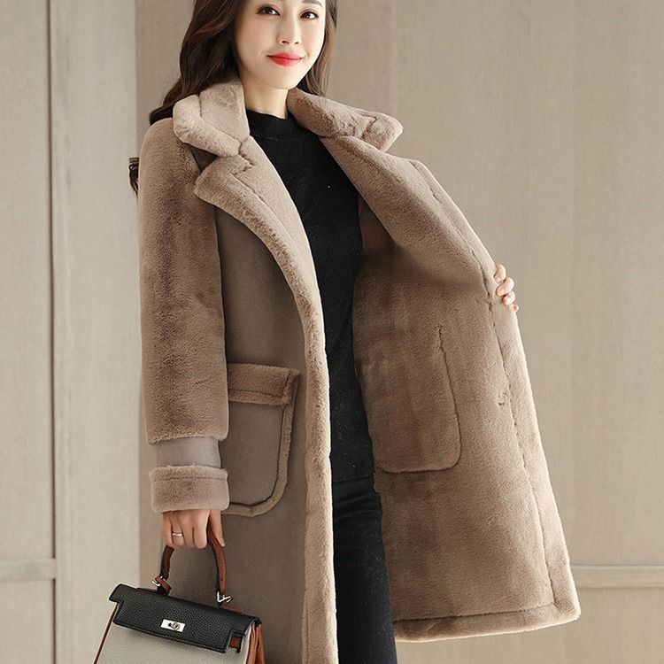 [PREMIUM] ZARA BROWN WINTER COAT | Mantel Wanita Musim Suede Dingin Mewah Import Hangat Tebal