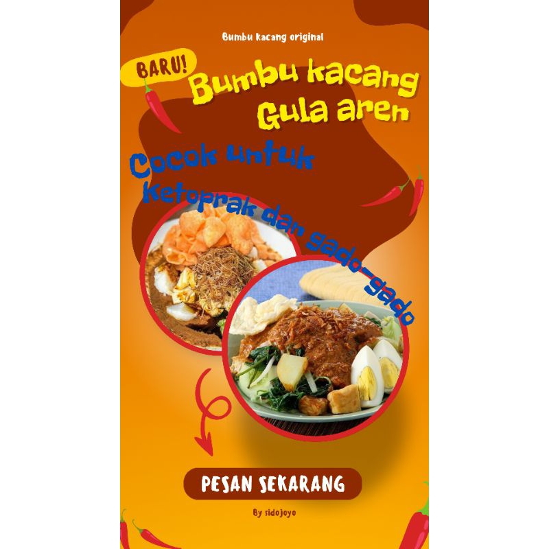 

Bumbu kacang gula aren cocok untuk ketoprak dan Gado-Gado