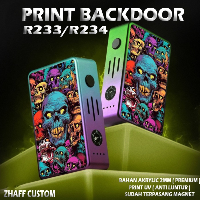 

ACCESORIES Backdoor akrilik R233/R234 + print UV ZhaffCustom