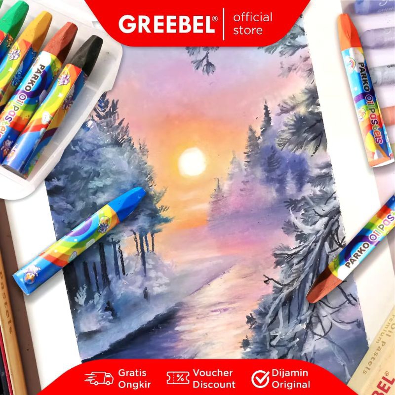 

Crayon Oil Pastel Parko 12 Warna