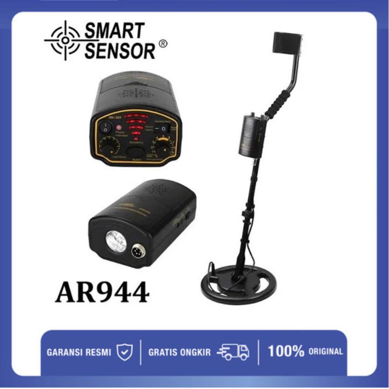 Smart Sensor AR944M Metal Detector Underground Emas Gold Hunter 1.5m