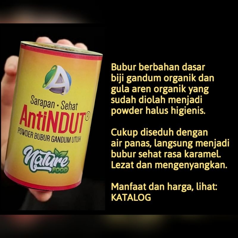 

Bubur Sarapan Sehat AntiNDUT®