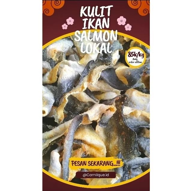 

ALUMAN RAMBAK KULIT IKAN SALMON LOKAL GLUTEN FREE