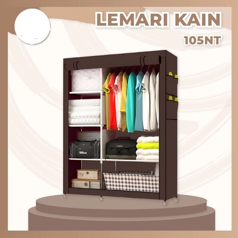 Lemari kain Lemari portable Lemari gantungan serbaguna Lemari polos
