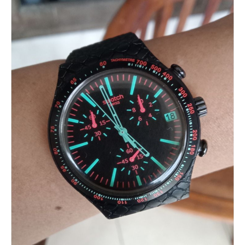 Swatch Irony Crono Reptile Light Blue 
