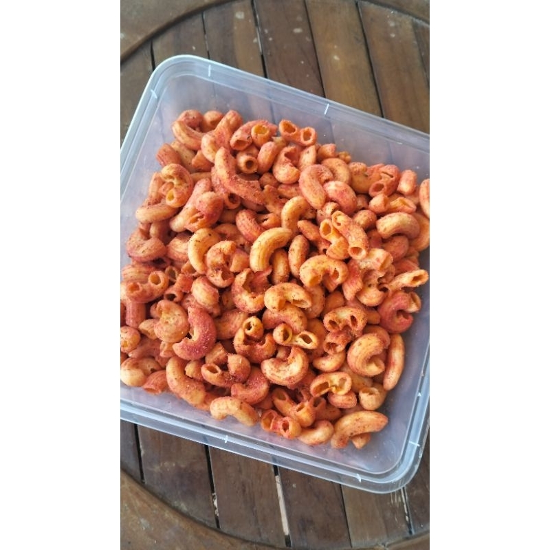 

Makaroni keju 500 gram kemasan container box