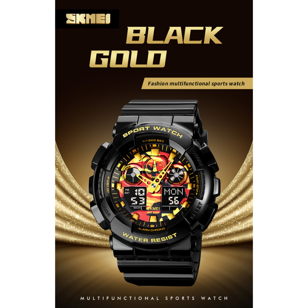 SKMEI 1832 Original Jam Tangan Pria  Dual Time Tahan Air