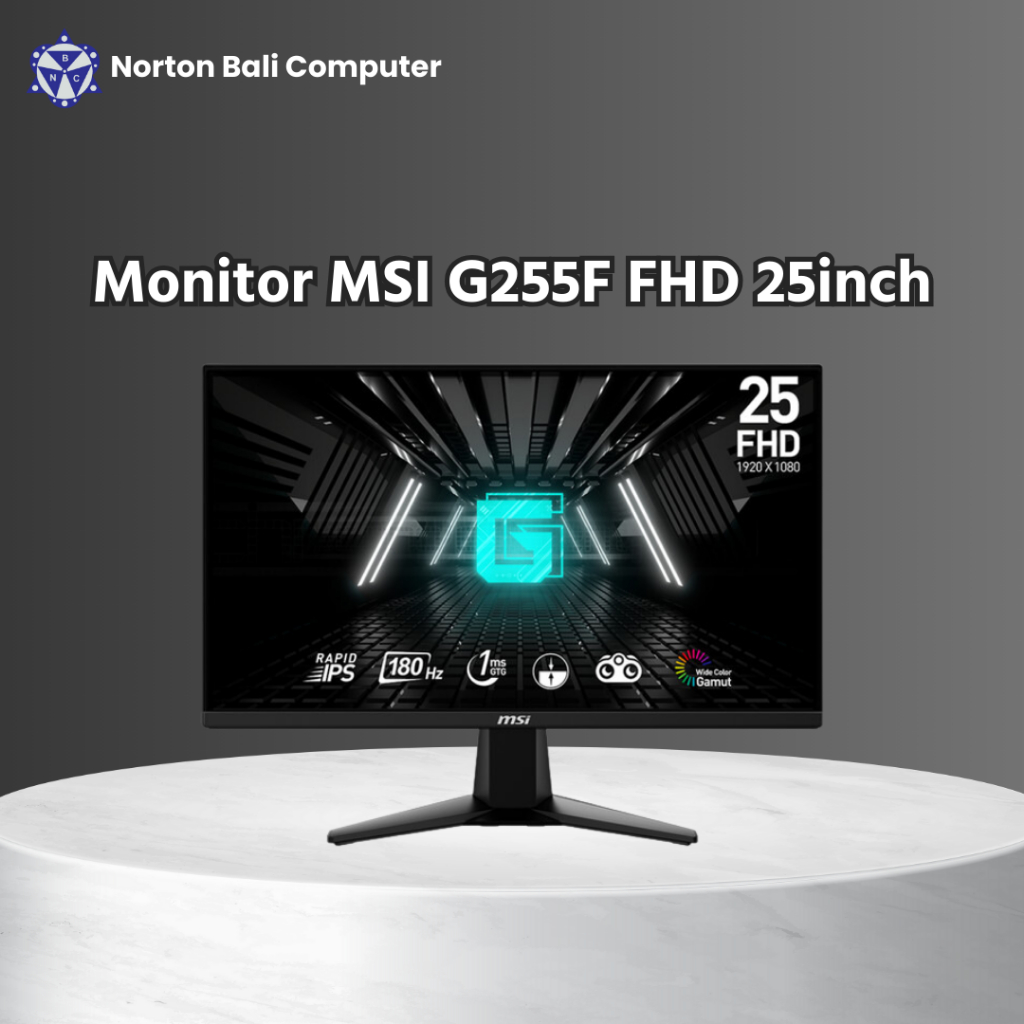 MSI G255F Monitor Gaming 24.5 Inci FHD 180Hz Rapid IPS