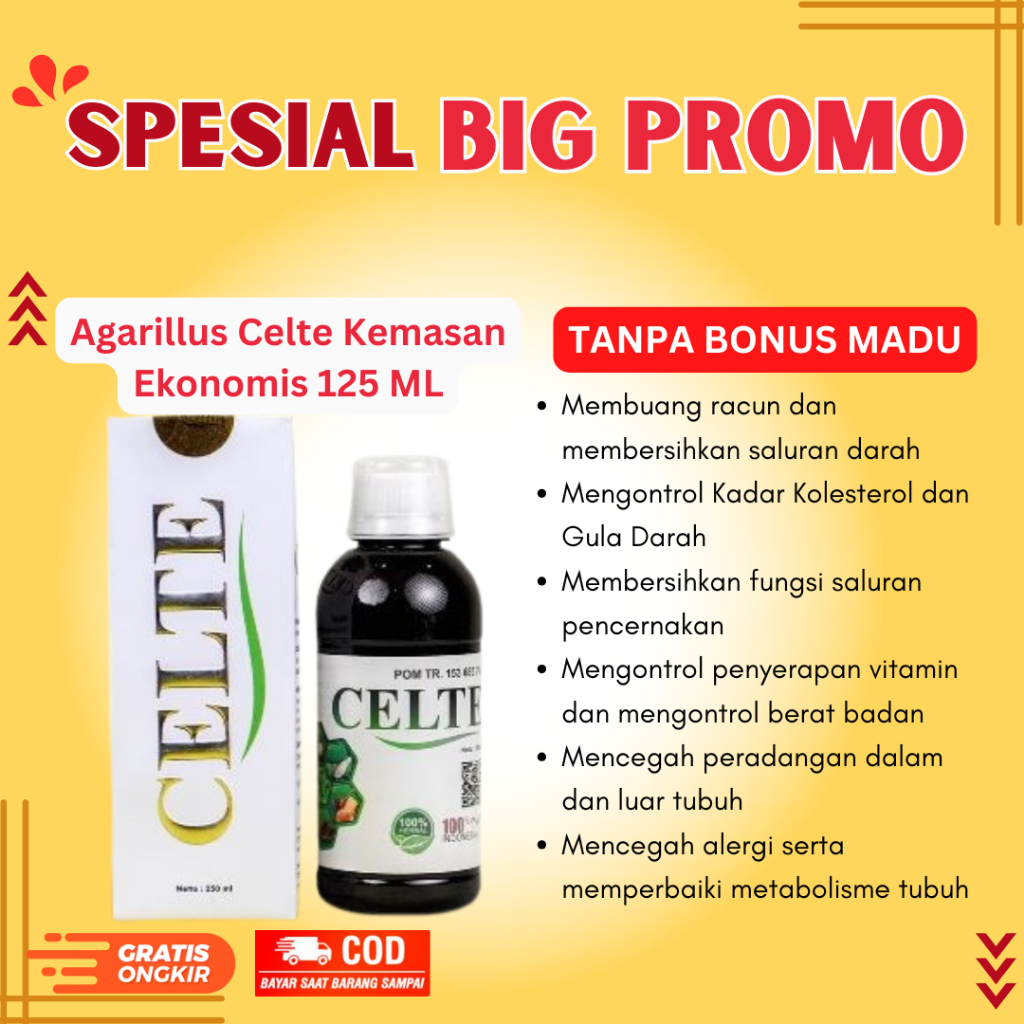 PROMO KEMASAN EKONOMIS AGARILLUS CELTE 125ml | AGARILLUS CELTE MINI 125 ml Original |
