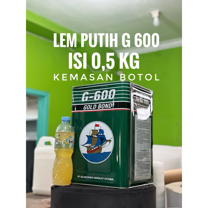 

H7Y Lem Putih g600 botolan isi 0.5 KG / lem sol sepatu / lem sol karet / lem putih / lem putih g600