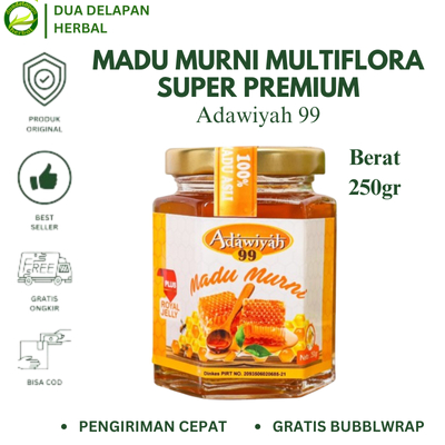 

MADU MURNI ADAWIYAH 99 250gr / MADU MULTIFORA MURNI ASLI ORIGINAL