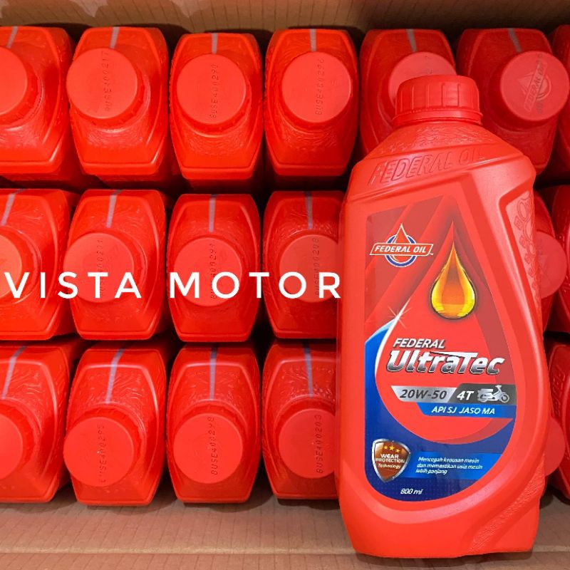 1 DUS = 24 Botol Oli Federal Ultratec 800ml Merah NEW