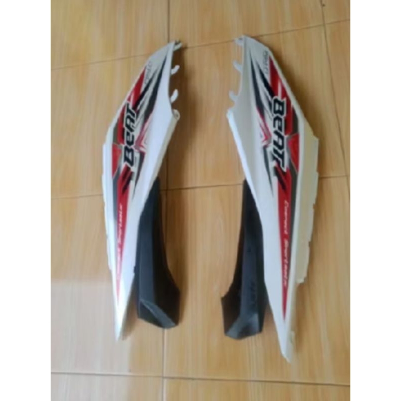 cover bodi+sambungan body samping/belakang kanan kiri beat fi 2013/2014/2015 warna putih seken origi