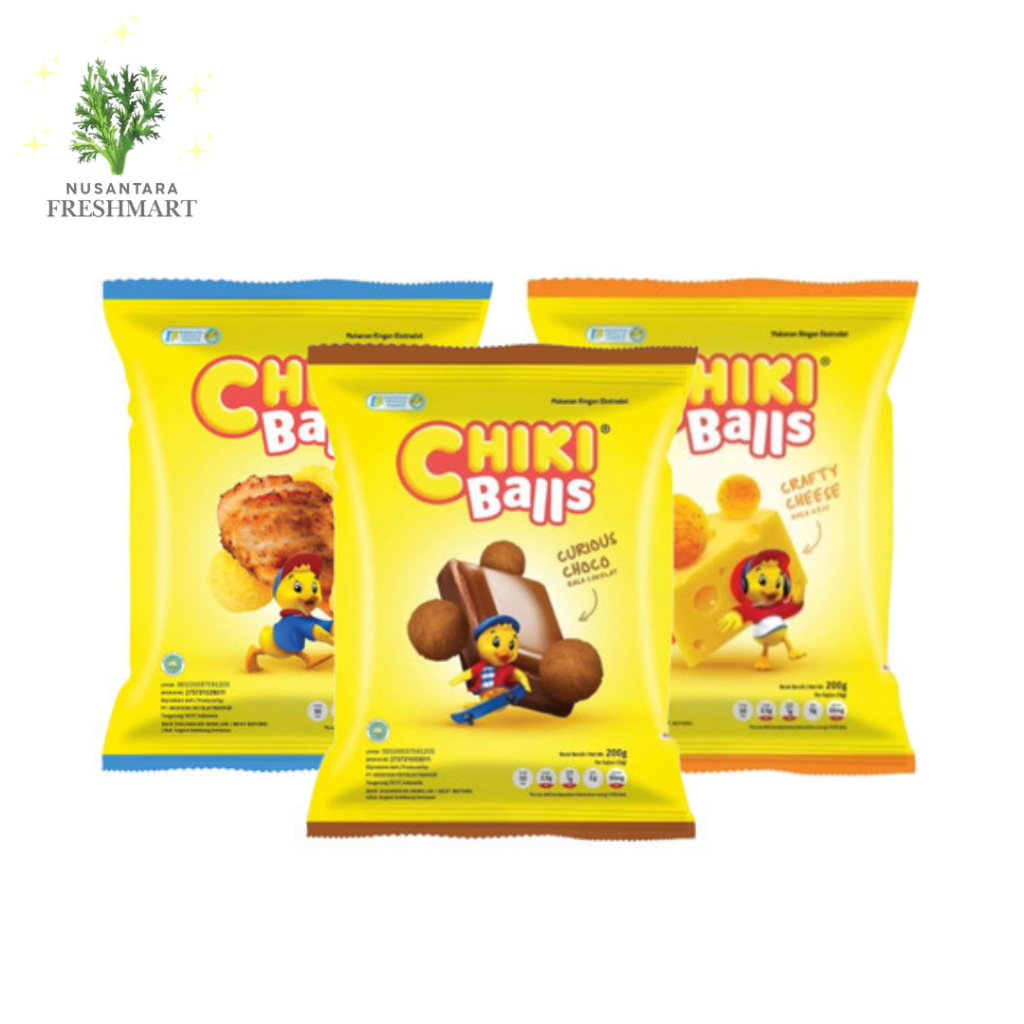 

[Nusantara Freshmart] Chiki Snack 15g Chiki Ball Per Renteng