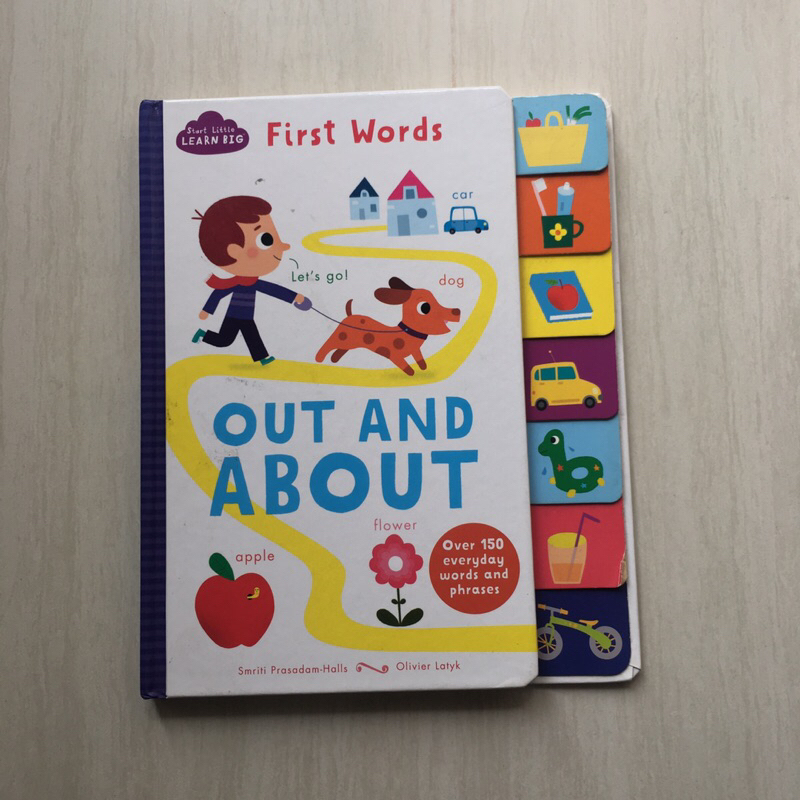 Out and about first words book