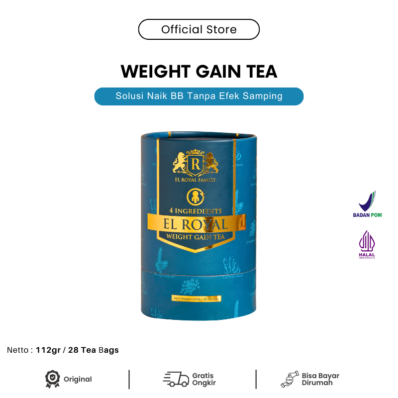 

El Royal Weight Gain Tea - Teh Penggemuk & Menambah Nafsu Makan 1 PCS 100% Original