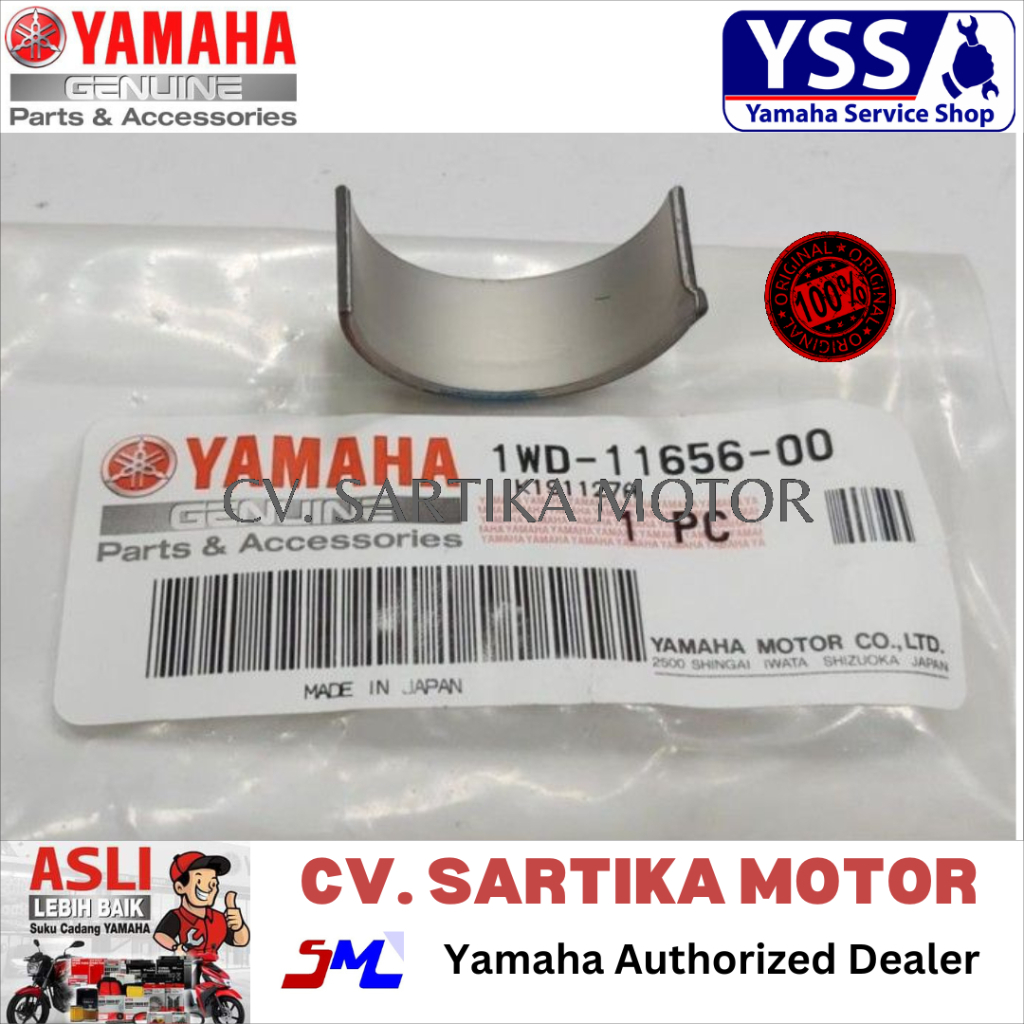 PLANE BEARING, CONNECTING ROD R25/MT25 1WD-11656-00