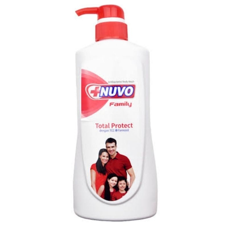 sabun cair nuvo family total protect botol pump 550 ml / 250ml