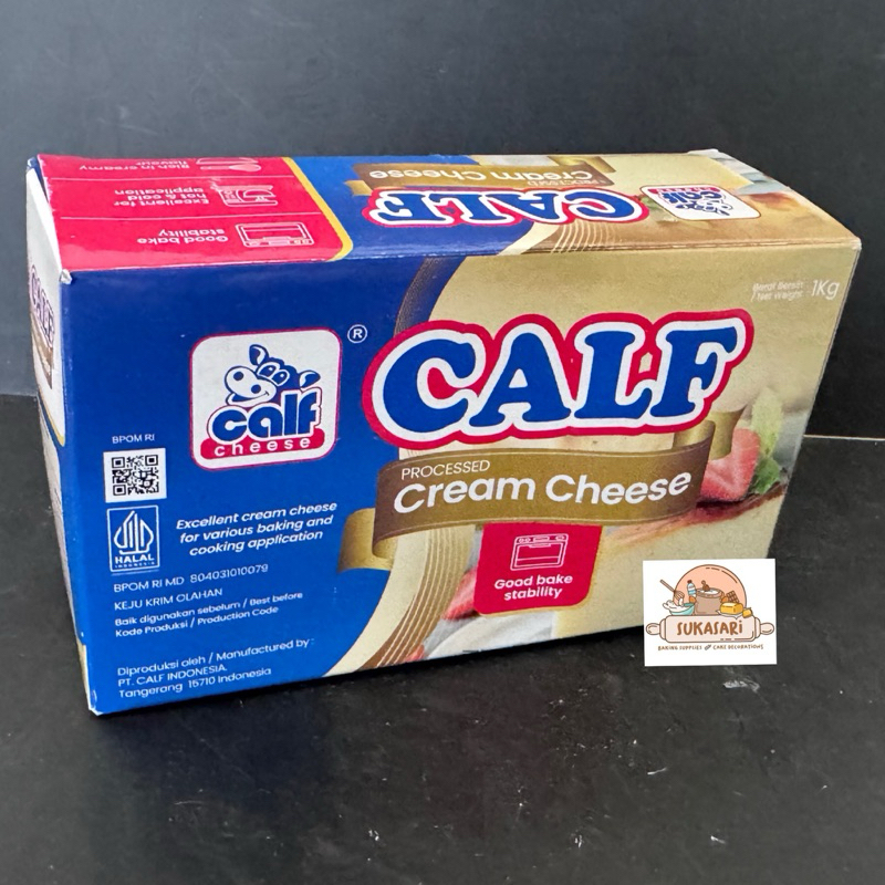 

Calf Cream Cheese 1kg Keju Krim