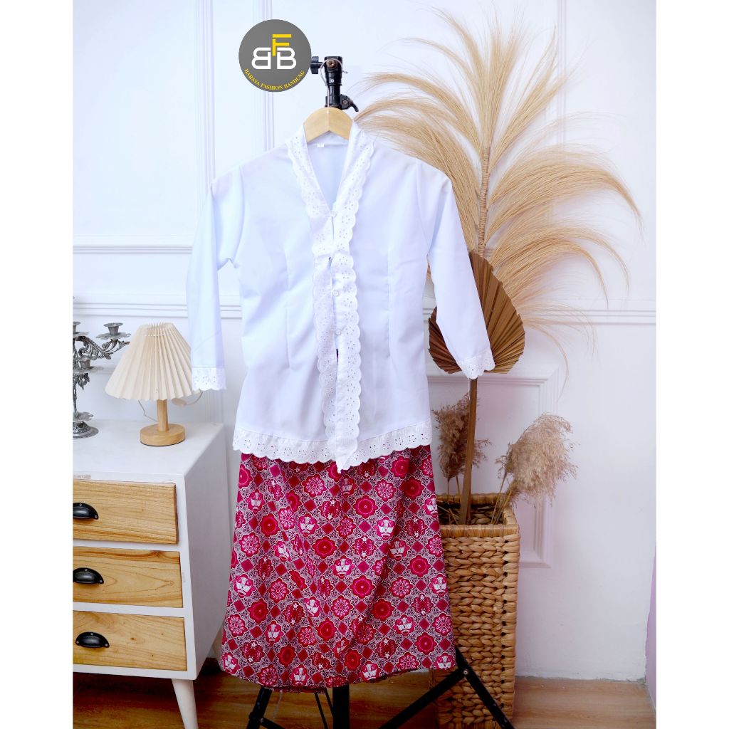 Setelan Kebaya Anak/Kebaya Sekolah TK SD/ Kebaya Encim Anak SD / Kebaya SD / Kebaya TK / Kebaya Anak