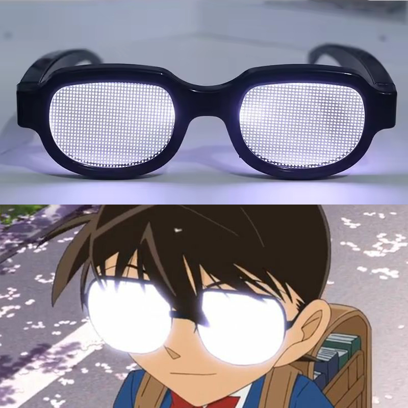 Kacamata Cosplay LED Anime Detective Conan