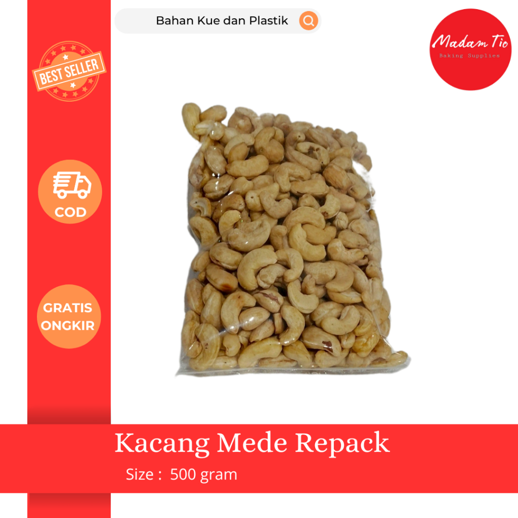 

Kacang Mede 500 gram 1pcs