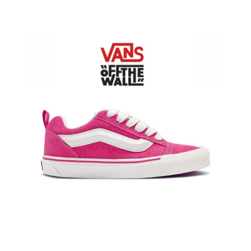 VANS KNU SKOOL RETRO PINK WHITE || SEPATU VANS 100% ORIGINAL