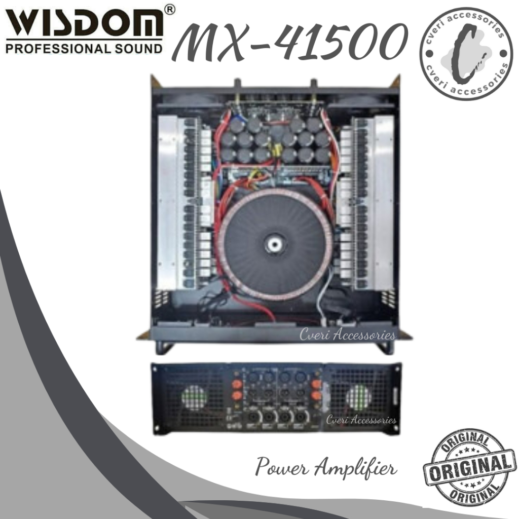 Wisdom MX41500 Power Amplifier 4-Channel Original MX-41500