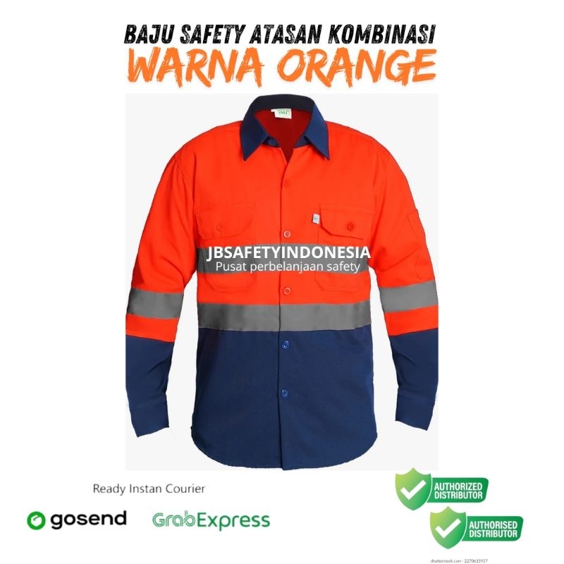 WEARPACK PROYEK SAFETY ATASAN KOMBINASI WARNA MERAH - WEARPACK IMJ