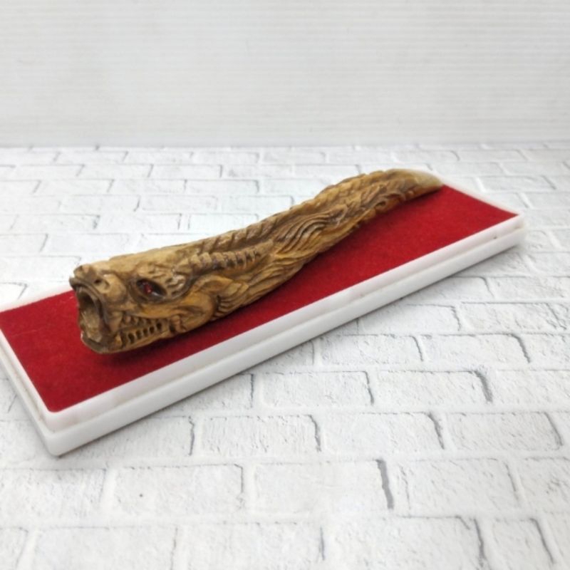 once cangklong kayu kemuning gading ukir naga B87