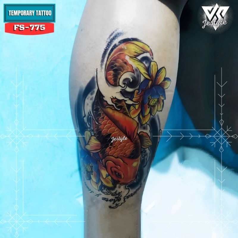 [FS-775] Tato Temporer Temporary Tattoo ikan koi