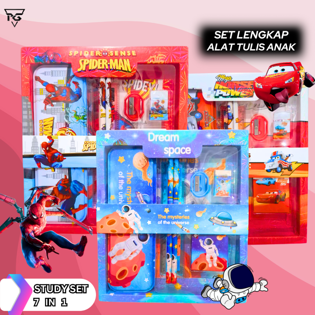 

Set Lengkap Alat Tulis Anak Spiderman & Friends 8015 Stationery Perlengkapan Anak Sekolah Laki Laki