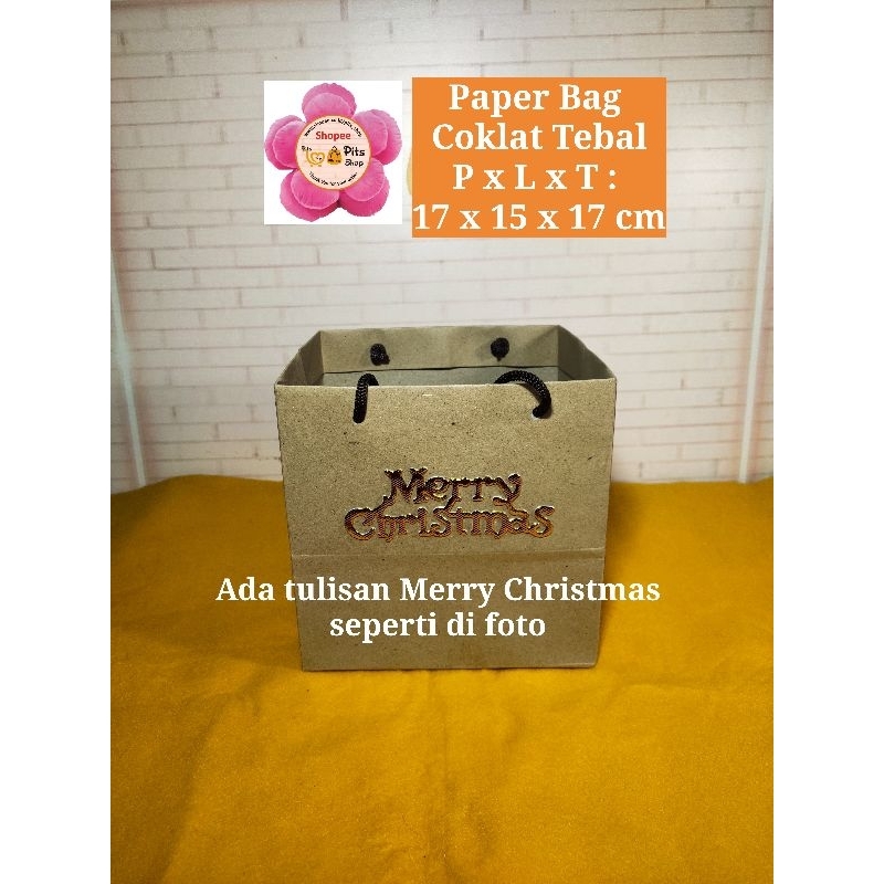 

Paper Bag Coklat Merry Christmas Natal