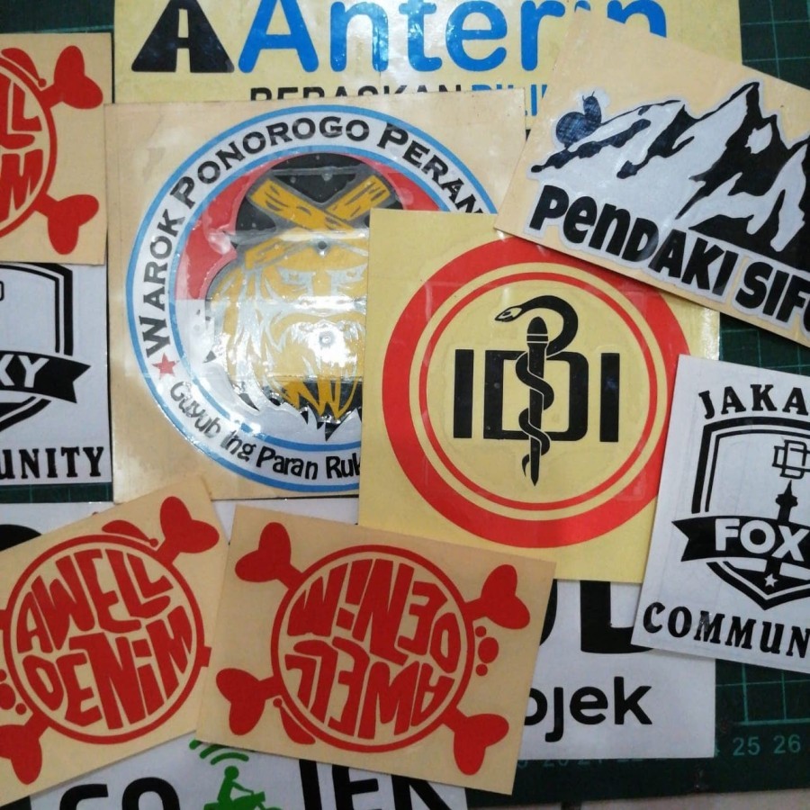 

stiker sticker cutting custom reflective scotchlite Asahi harga per-cm