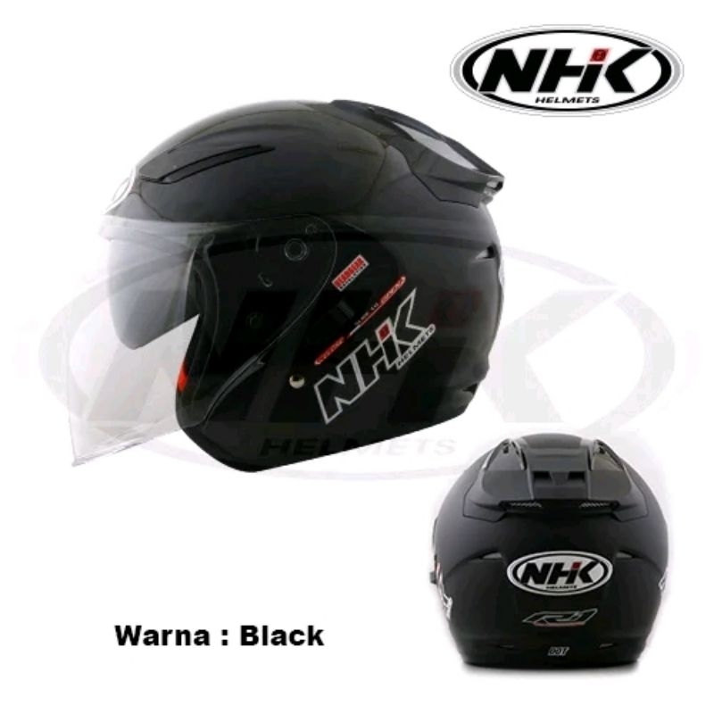 Helm NHK R1 Solid original Double Visor R 1 helmet motor bike half R 1