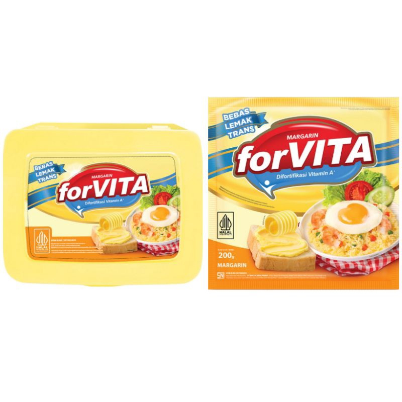 

Forvita aneka Margarin serbaguna box dan sachet