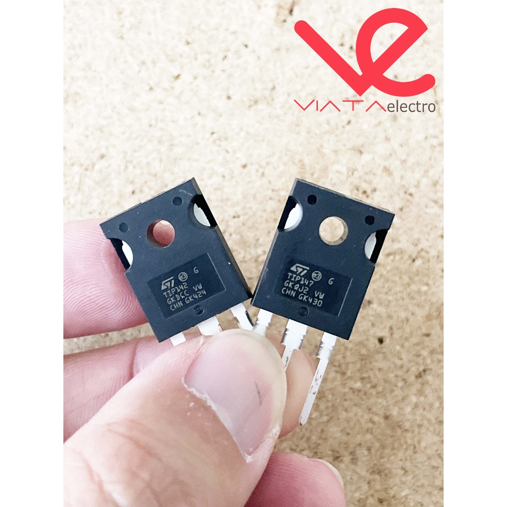TIP142  TIP147 ASLI ORIGINAL TRANSISTOR TIP 142  TIP 147 ORI MERK ST 1SET TIP142 TIP147 ups stabiliz