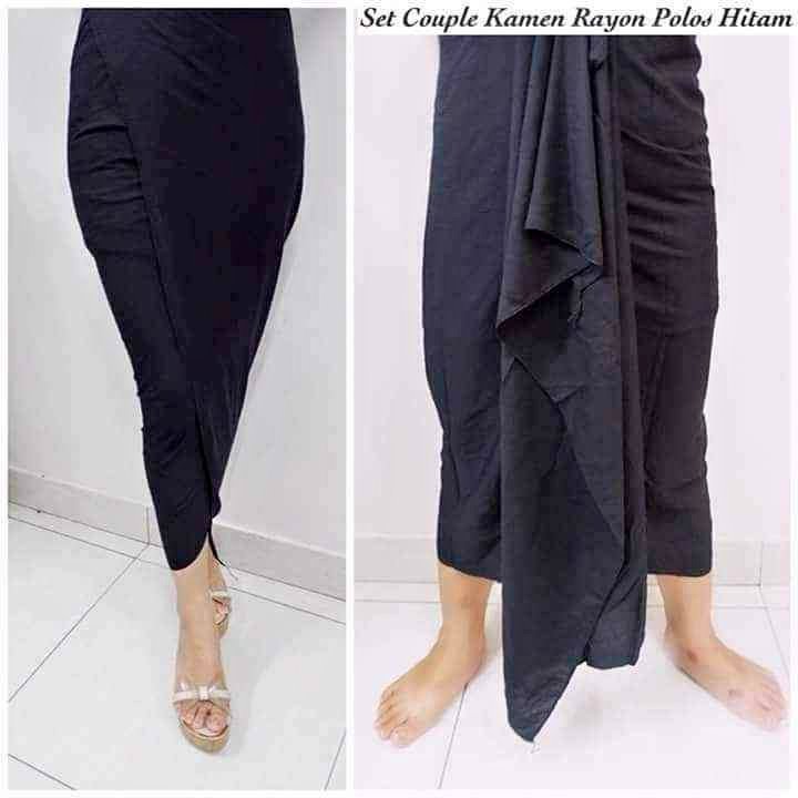 Kamen Rayon Hitam Polos
