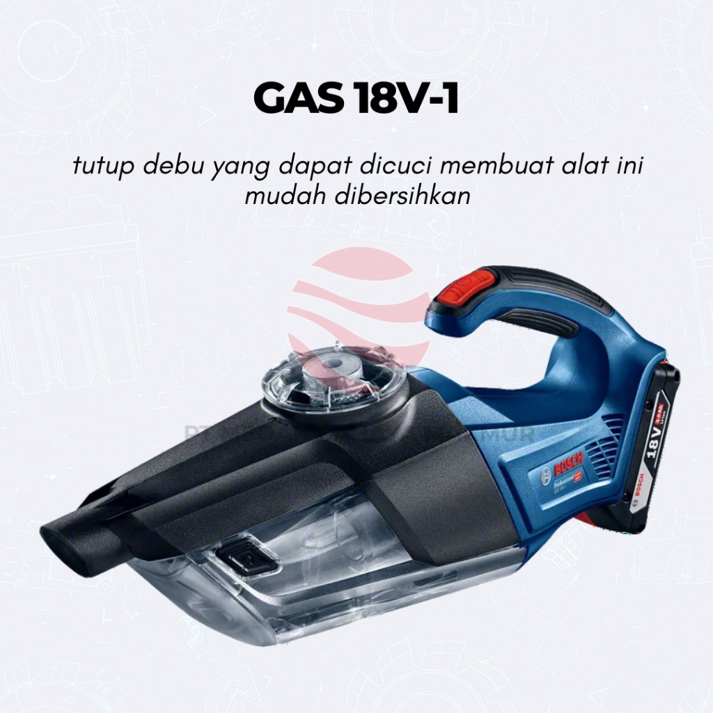 BOSCH GAS 18 V-1 Solo / Cordless Vacuum Cleaner