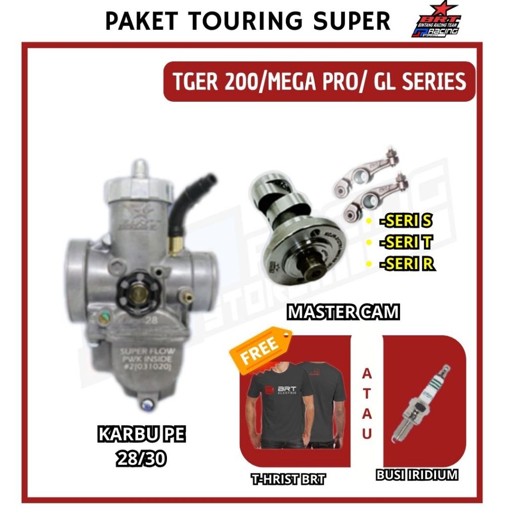 Paket Touring 21 Tiger BRT - Karbu PE PWK - Master Cam RRA