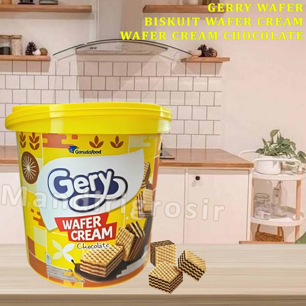 

Biskuit Wafer Cream * Gerry Wafer * Wafer Cream Rasa Chocolate * 250gr