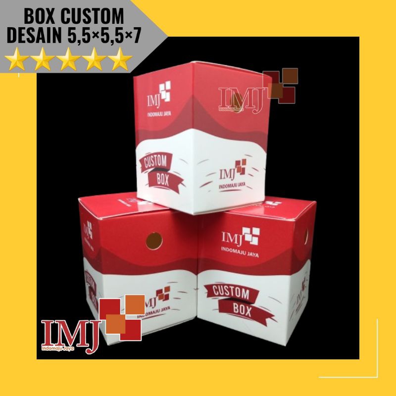 

BOX CUSTOM DESAIN 5,5x5,5x7 KARDUS CUSTOM DESAIN 5,5×5,5×7