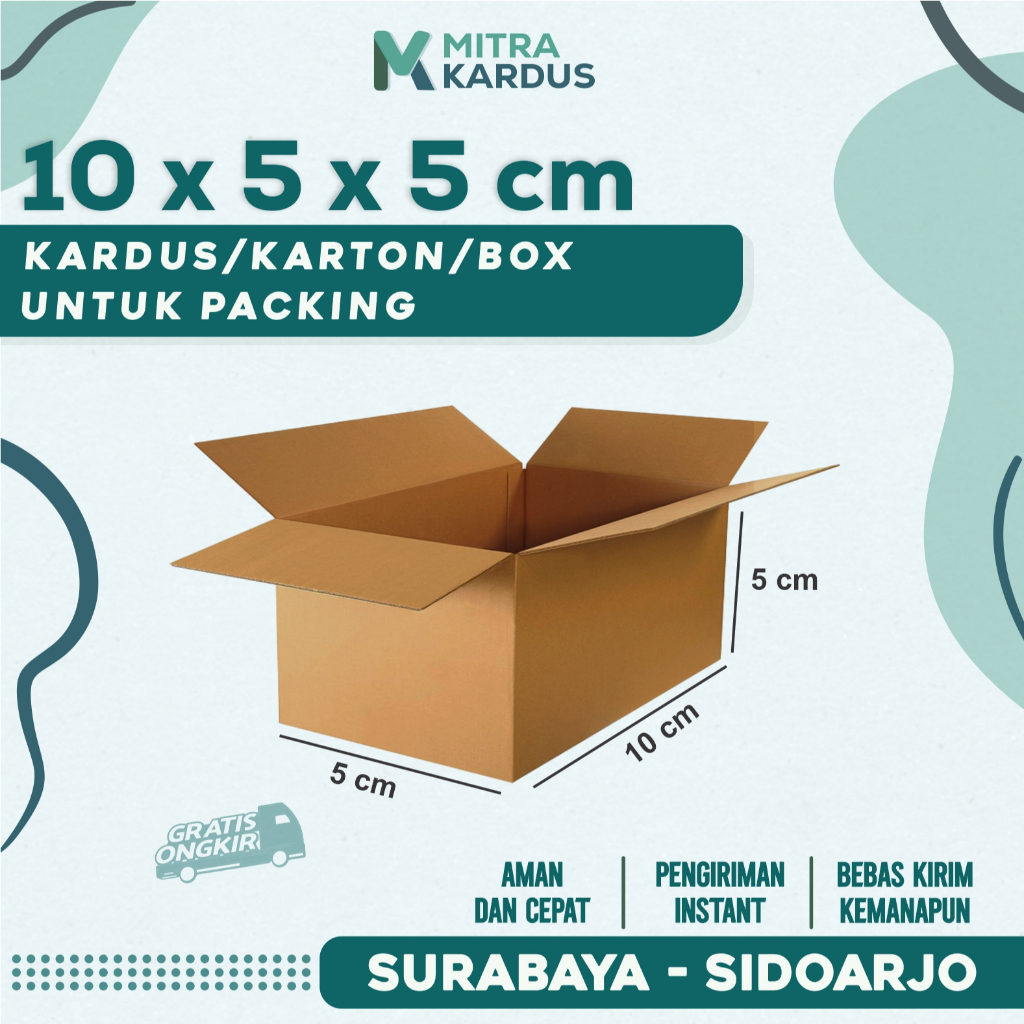 

kardus packing 10x5x5 cm / box karton corrugated single wall premium / Box Packing packing online